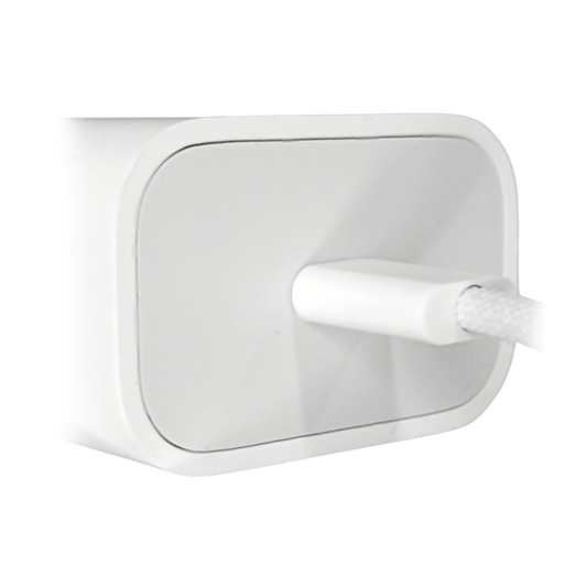 Cargador Apple 35w Tipo C A C Iphone 17, 16, 15 Air Pro Max Blanco