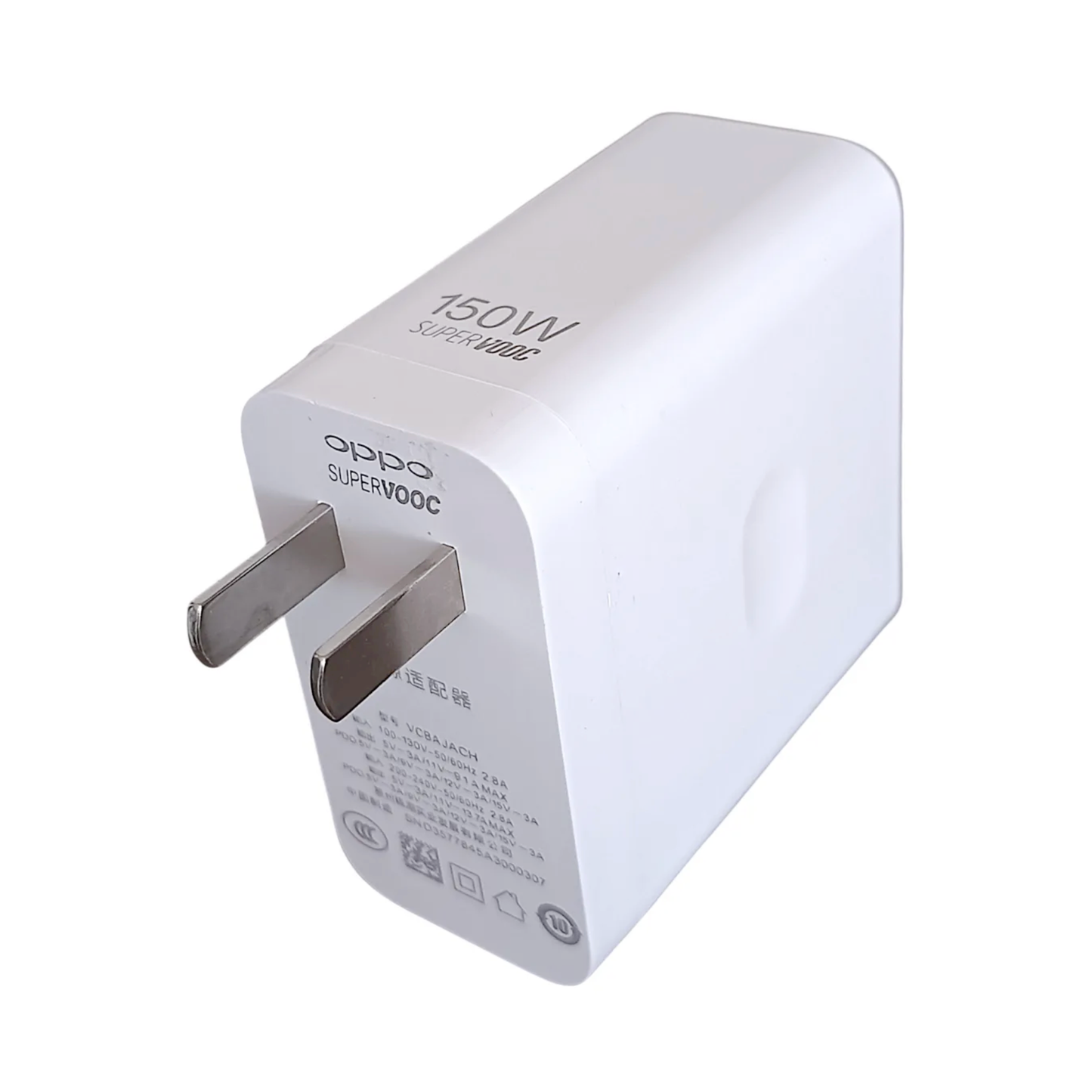 Cargador 150w Para Oppo, Realme Cable Find X, Reno Y Mas. Blanco