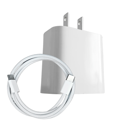 Cargador Apple 35w Tipo C A C Iphone 17, 16, 15 Air Pro Max Blanco